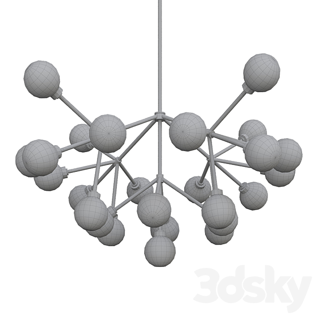 Mara chandelier 3DS Max Model - thumbnail 2