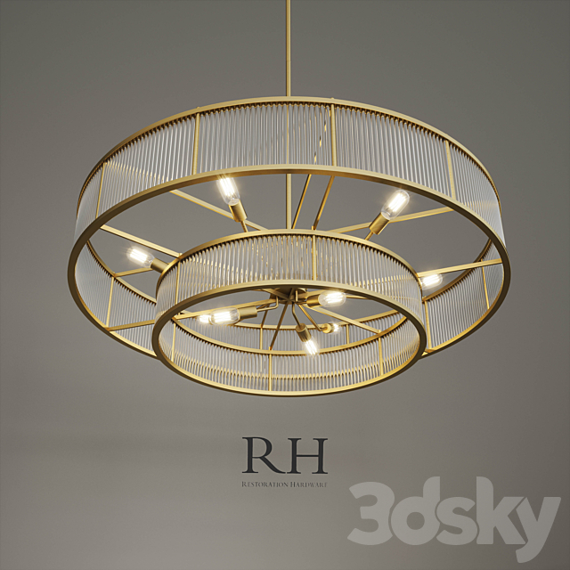 MARAIS ROUND CHANDELIER 3DSMax File - thumbnail 2