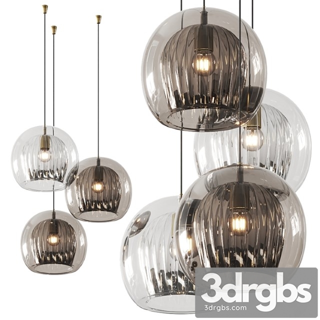 Marc wood studio pleated crystal pendant lamp 3dsmax Download - thumbnail 1