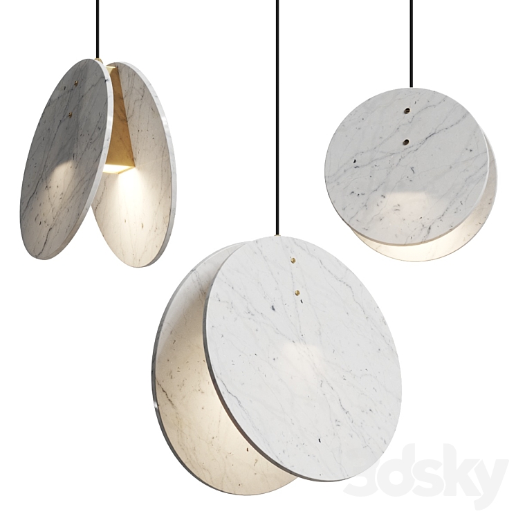 Marc Wood Studio Shell Pendant Lamps 3DS Max Model - thumbnail 1