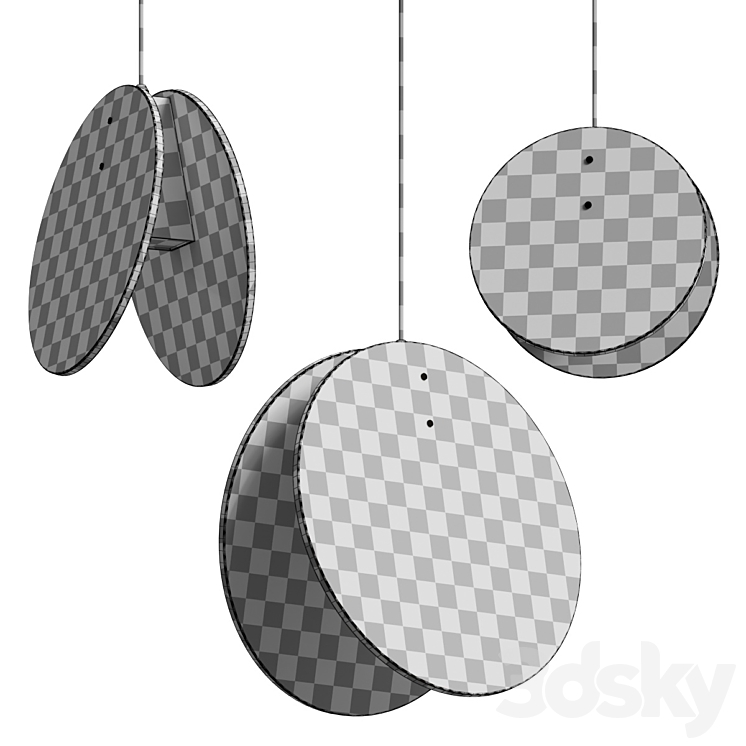 Marc Wood Studio Shell Pendant Lamps 3DS Max Model - thumbnail 2