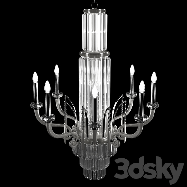 Mariner lighting. Chandelier pendant pen 3DS Max Model - thumbnail 2