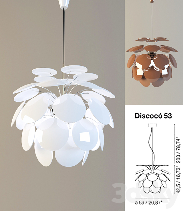 Marset Barcelona _ Discoco 3DS Max Model - thumbnail 1