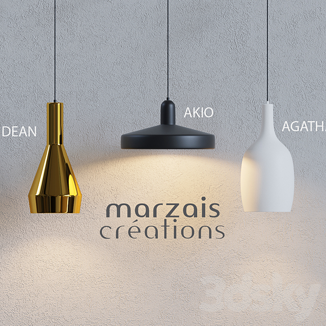 Marzais Créations – DEAN_AKIO_AGATHA 3DSMax File - thumbnail 1