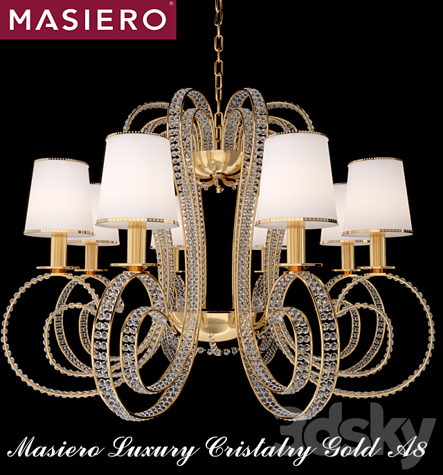 Masiero Luxury Cristalry Gold 3DSMax File - thumbnail 3