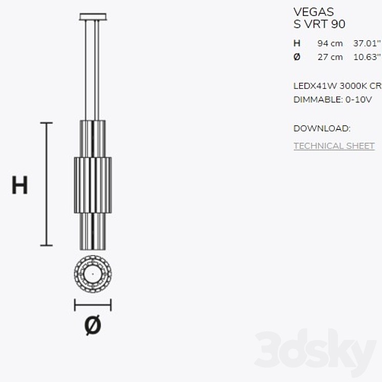 Masiero VEGAS S VRT 90 3DS Max - thumbnail 2