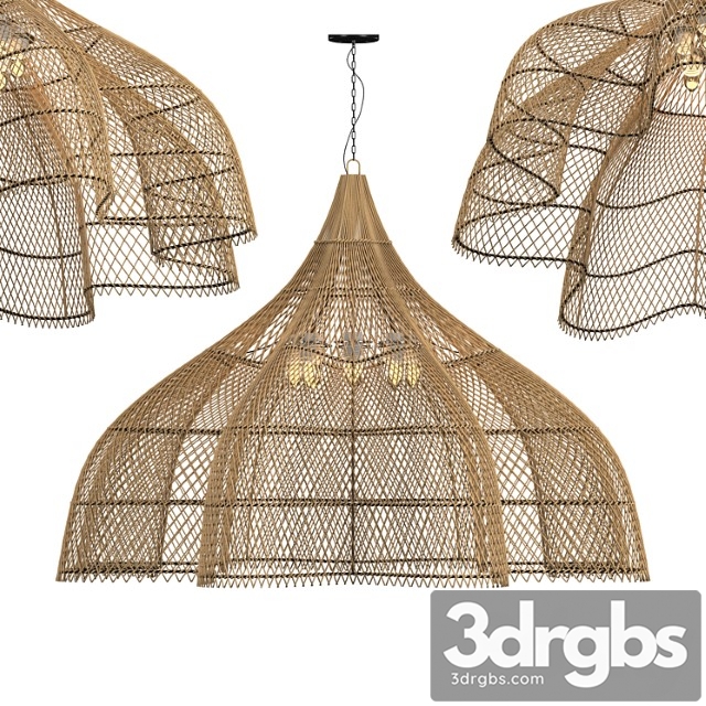 Matador wicker chandelier x-large - thumbnail 1