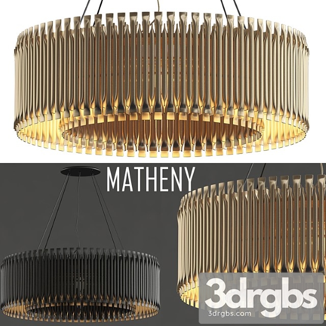 Matheny chandelier by delightfull gold 3dsmax Download - thumbnail 1