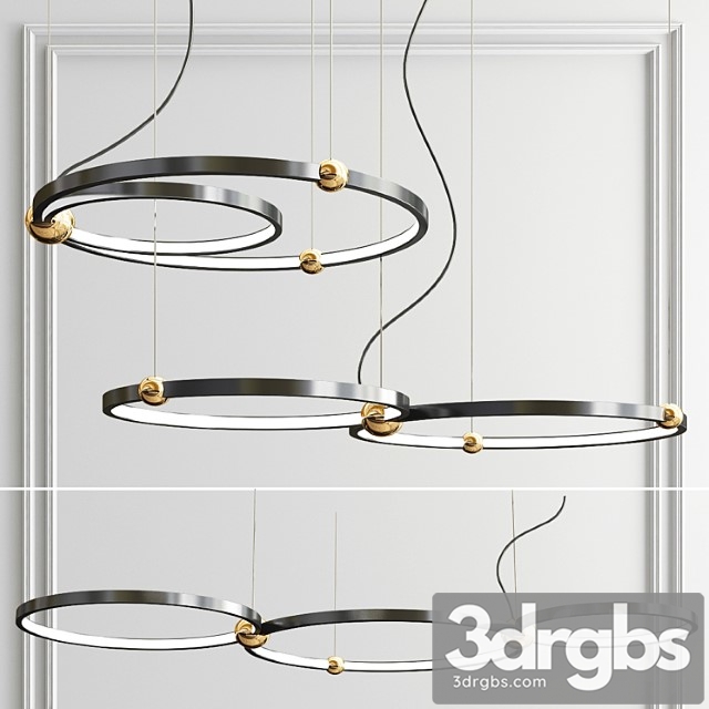 Mating rings chandelier - thumbnail 1