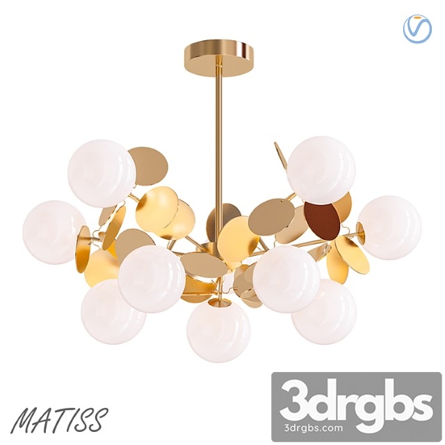 Matiss chandelier gold - thumbnail 1