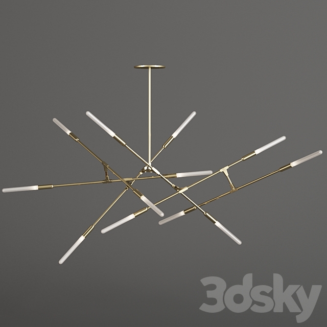 MATTHEW McCORMICK DAWN chandelier 10 horizontal 3DSMax File - thumbnail 1