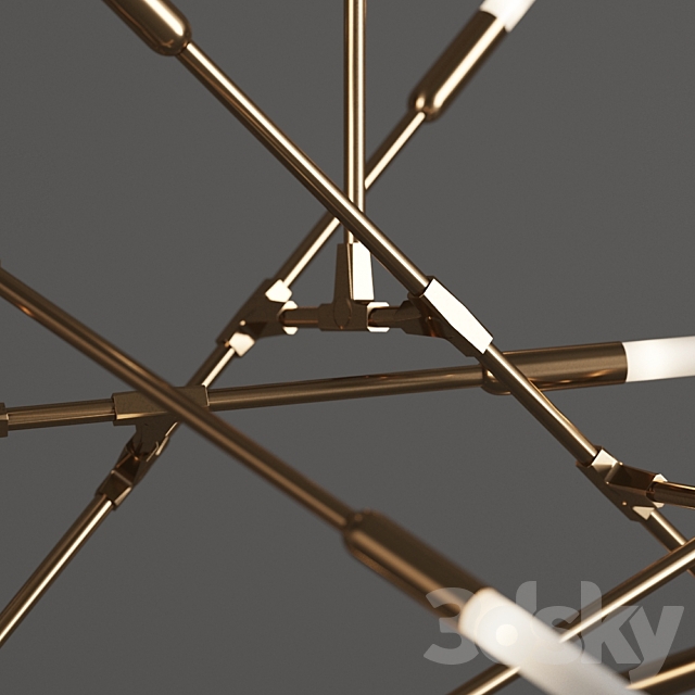 MATTHEW McCORMICK DAWN chandelier 10 horizontal 3DSMax File - thumbnail 3