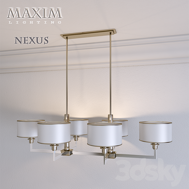 Maxim Lighting Chandelier Nexus 6-Light 3DSMax File - thumbnail 1