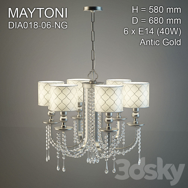 Maytoni DIA018-06-NG 3DSMax File - thumbnail 1