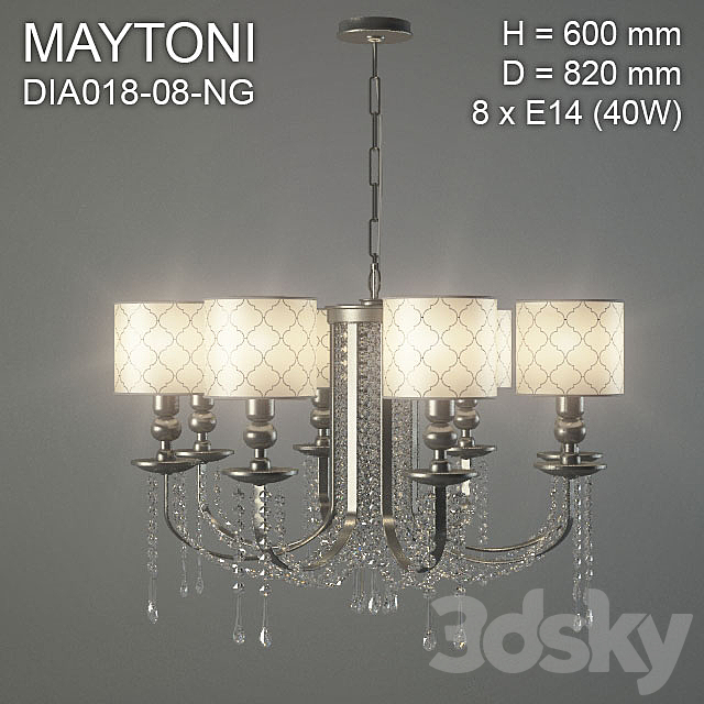 Maytoni dia018-08-NG 3DSMax File - thumbnail 1