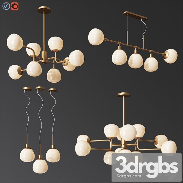 Maytoni eric celing light set 3dsmax Download - thumbnail 1