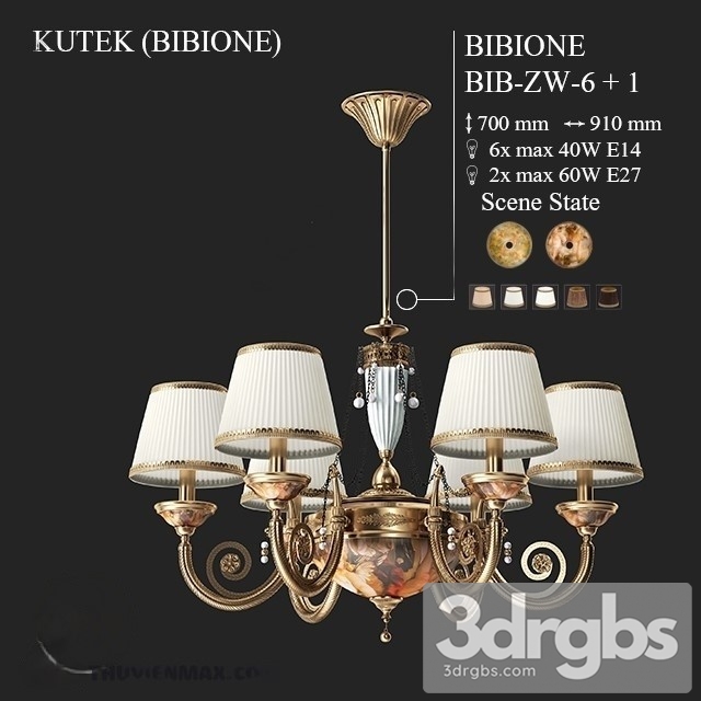 Maytoni Lighting Demitas Royal Classic Chandelier 3dsmax Download - thumbnail 1