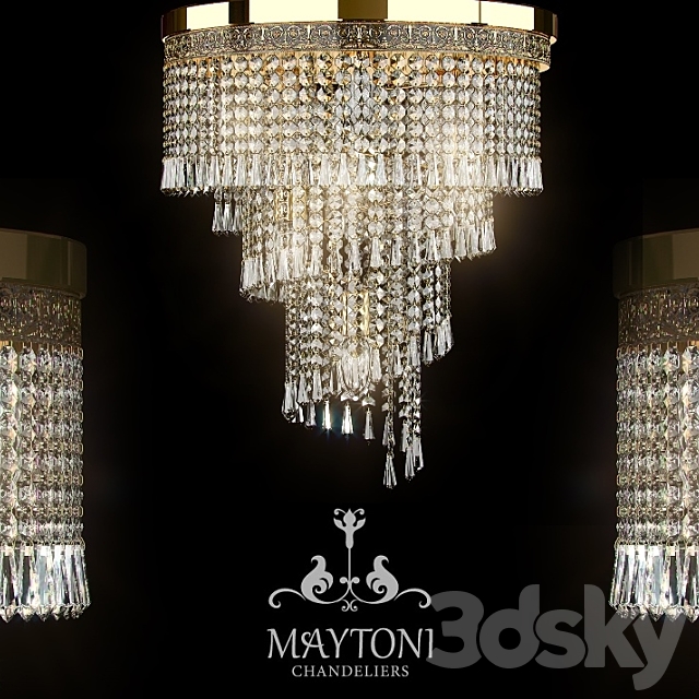 Maytoni T522-PT40-50-(G) 3DSMax File - thumbnail 1