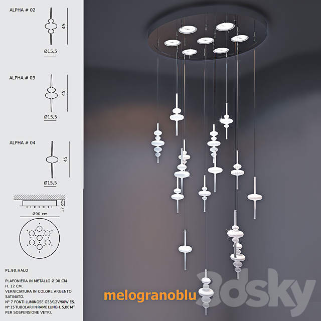 Melogranoblu Lamp ALPHA 3DSMax File - thumbnail 1