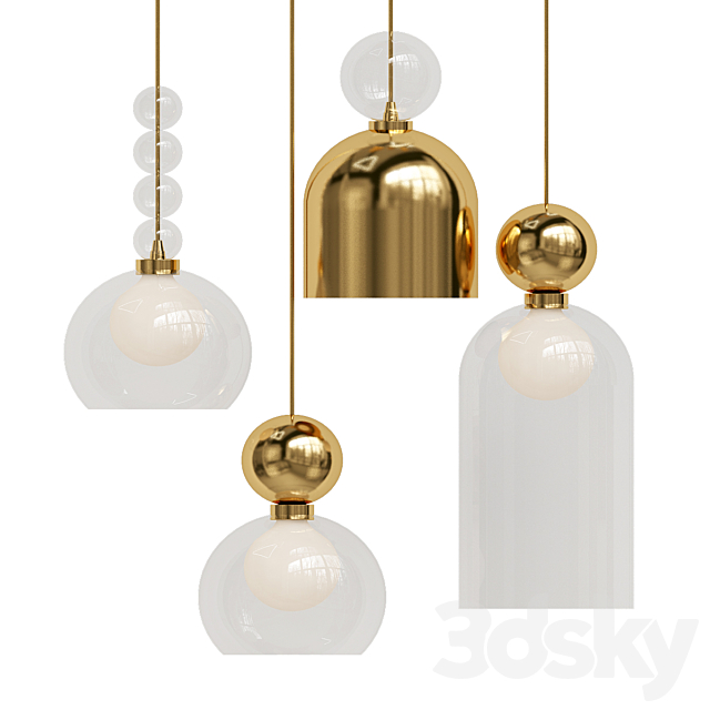 Memorial Pendant Lamps 3ds Max - thumbnail 1