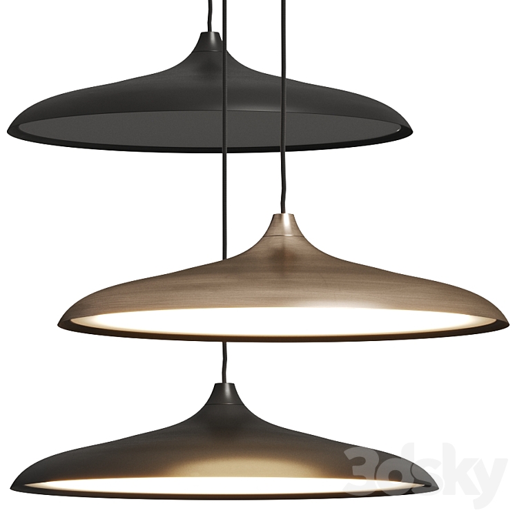 Menu Circular Pendant Lamp 3DS Max Model - thumbnail 1