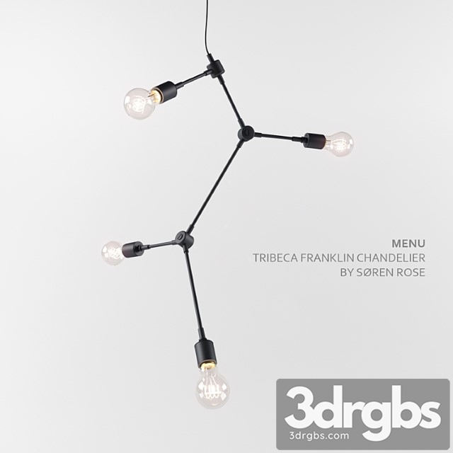 Menu Tribeca Franklin Chandelier 3dsmax Download - thumbnail 1