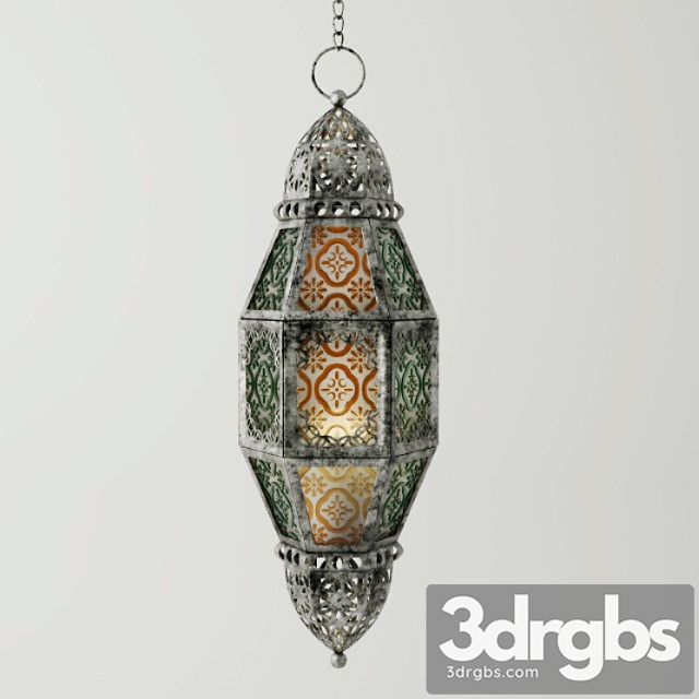 Metal Moroccan Lantern 3dsmax Download - thumbnail 1