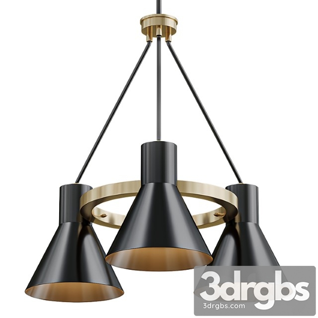 Mid-century modern chandelier 02 - thumbnail 1