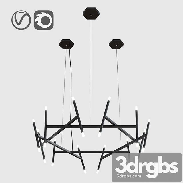 Midnight chandelier 3dsmax Download - thumbnail 1