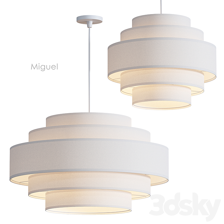 Miguel Pendant lamp Ellos Home 3DS Max Model - thumbnail 1