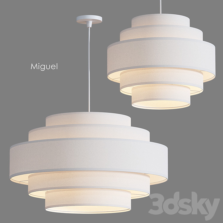 Miguel Pendant lamp Ellos Home 3DS Max Model - thumbnail 2