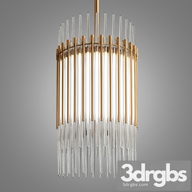 Milano Linear Chandelier 3dsmax Download - thumbnail 1