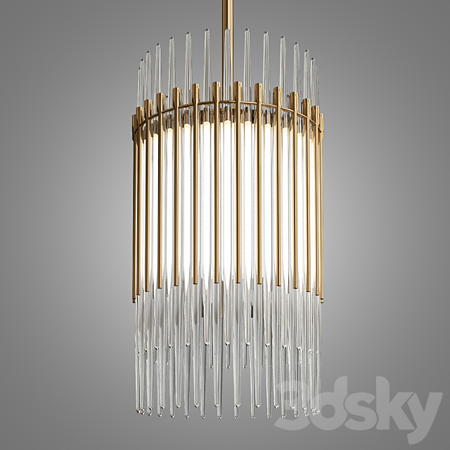 Milano Linear Chandelier 3DSMax File - thumbnail 1