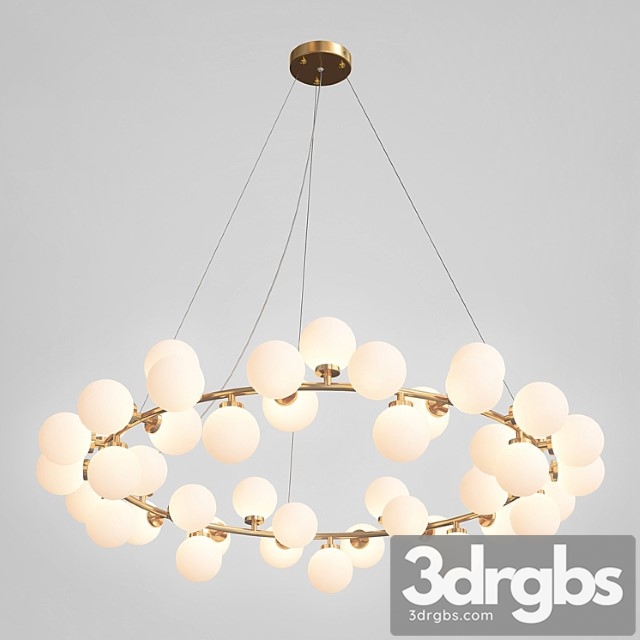 Milk bubble round chandelier 3dsmax Download - thumbnail 1