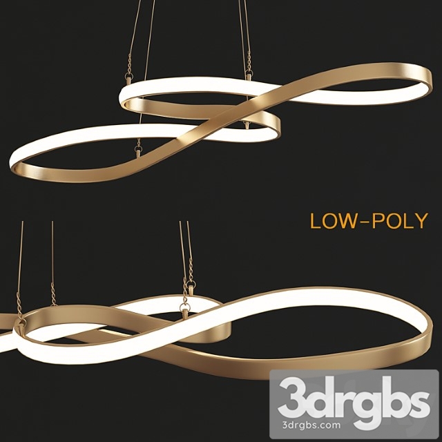 Minimalism diy hanging modern led 3dsmax Download - thumbnail 1