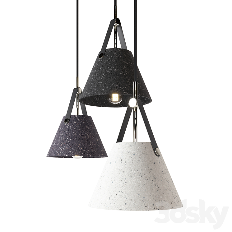 Minimalist Nordic Hanging Light 3DS Max Model - thumbnail 2