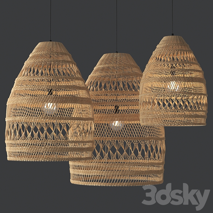 Miriam Rattan Pendant 3DS Max Model - thumbnail 1