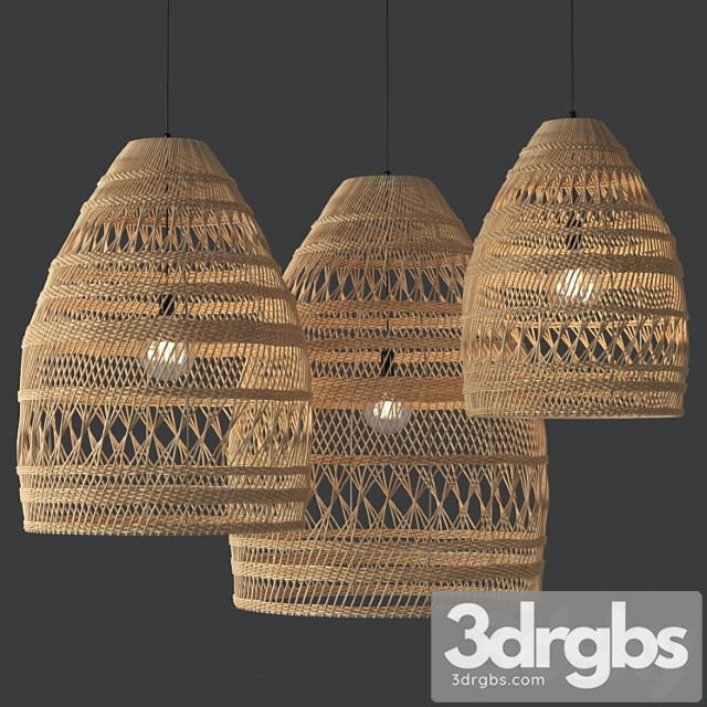 Miriam rattan pendant 3dsmax Download - thumbnail 1