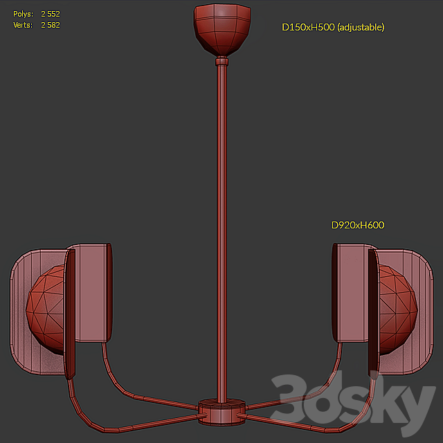 MM Lampadari Leaf 7208 4 3DSMax File - thumbnail 2