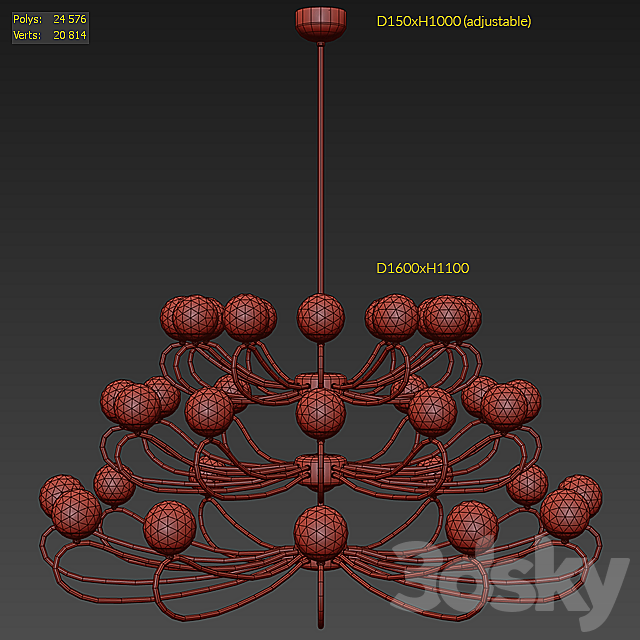 MM Lampadari Papillon 7207 36 3DSMax File - thumbnail 3