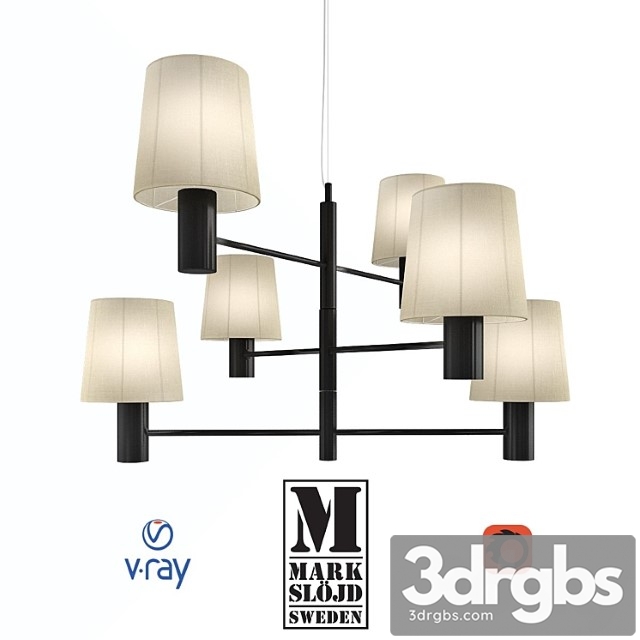 Model london ceiling light from markslojd sweden. 3dsmax Download - thumbnail 1