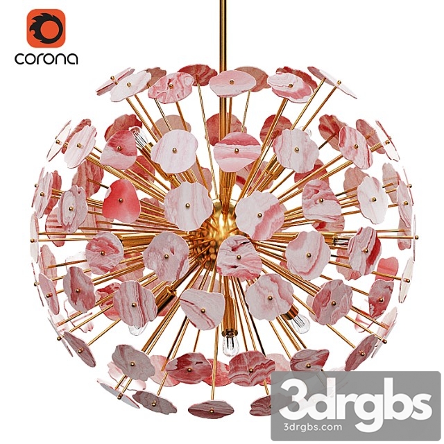 Modern brass sputnik chandelier - thumbnail 1