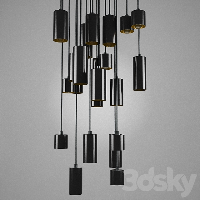 Modern Ceiling Light 3DS Max Model - thumbnail 3