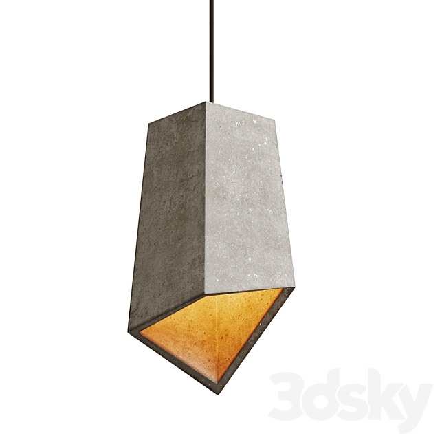 Modern Cement Lights 3DS Max Model - thumbnail 2