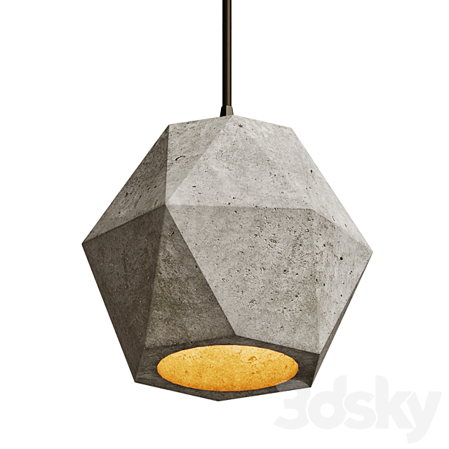 Modern Cement Lights 3DS Max Model - thumbnail 3