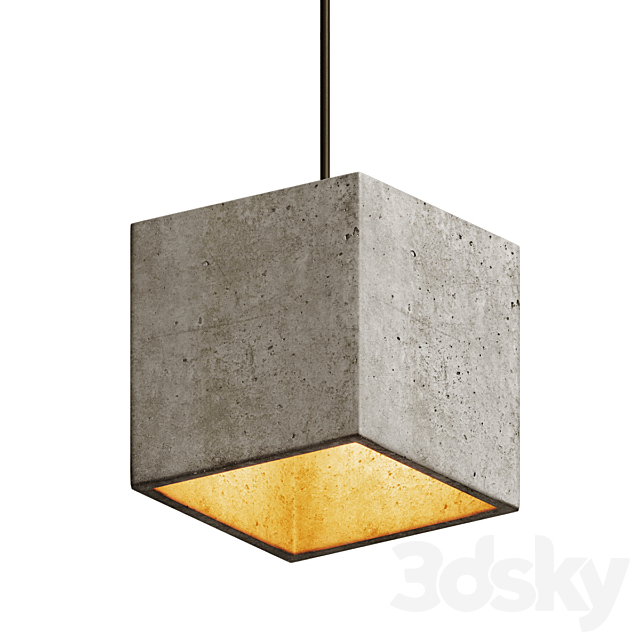 Modern Cement Lights 3DS Max Model - thumbnail 4