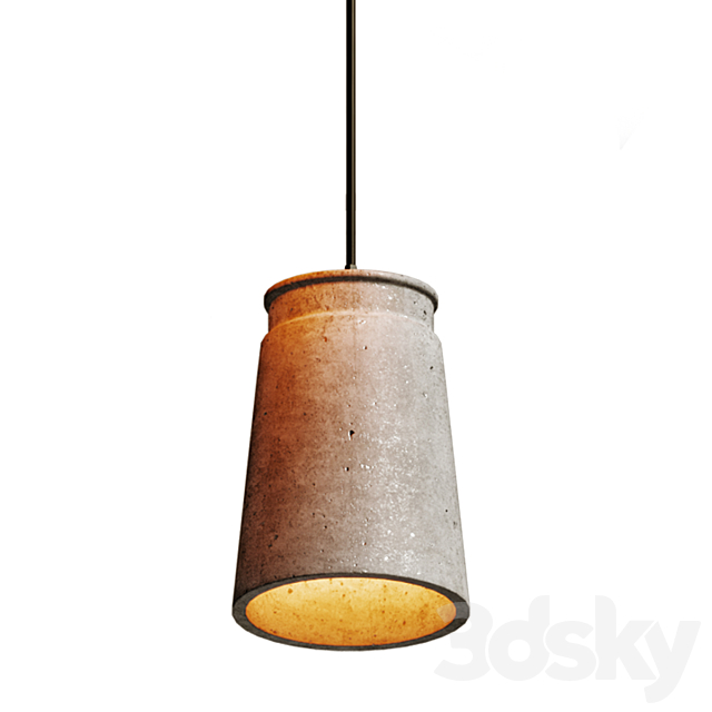 Modern Cement Lights 3DS Max Model - thumbnail 5