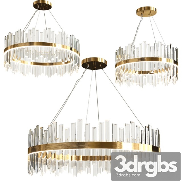 Modern Luxury Crystal Chandelier 3dsmax Download - thumbnail 1