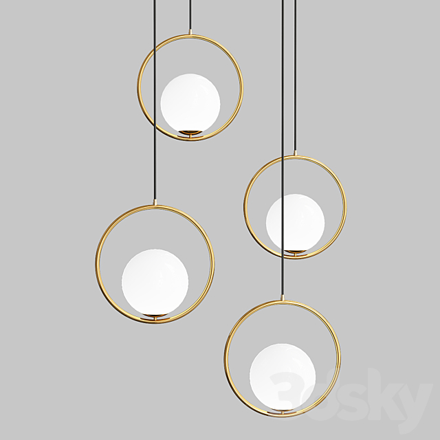 Modern style pendant light 3DSMax File - thumbnail 1