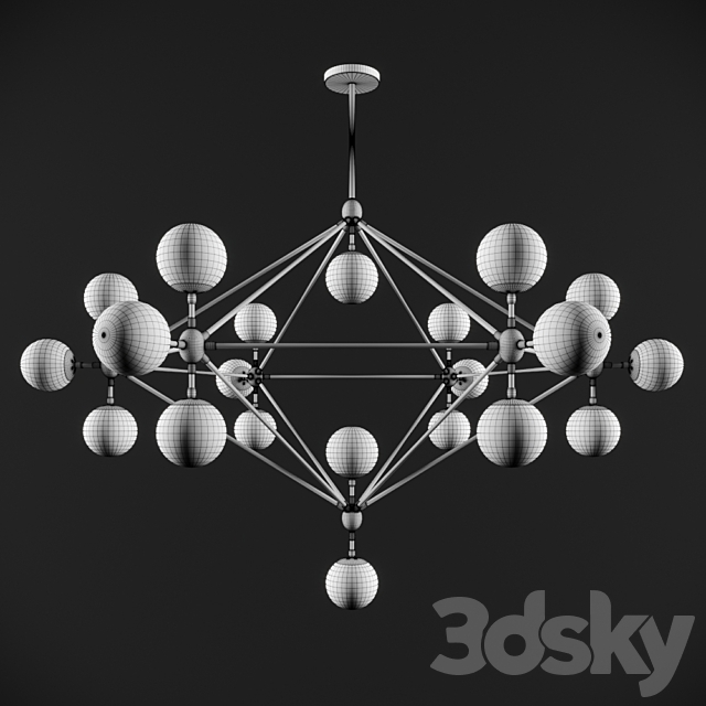 Modo Chandelier 21 Globe 3DSMax File - thumbnail 3